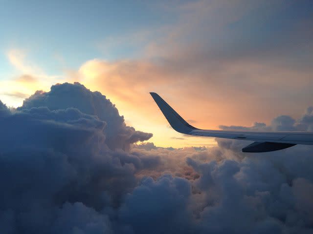 Golsa Nahidpoor / EyeEm/Getty Images Stock image of an airplane in the sky