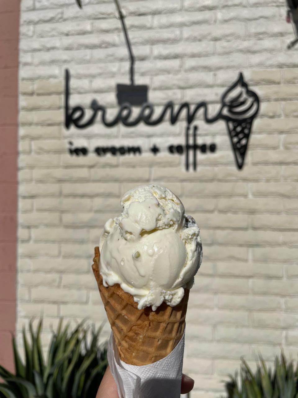 Artisanal ice cream shop Kreem in Palm Springs.