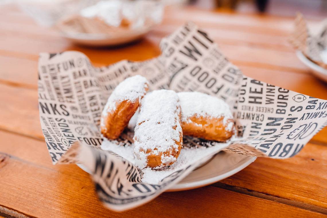 Beignets at Walk-On’s Sports Bistreaux. The first Georgia location of this Baton Rouge-based restaurant featuring Louisiana-inspired cuisine, opens at Rigby’s in Warner Robins.