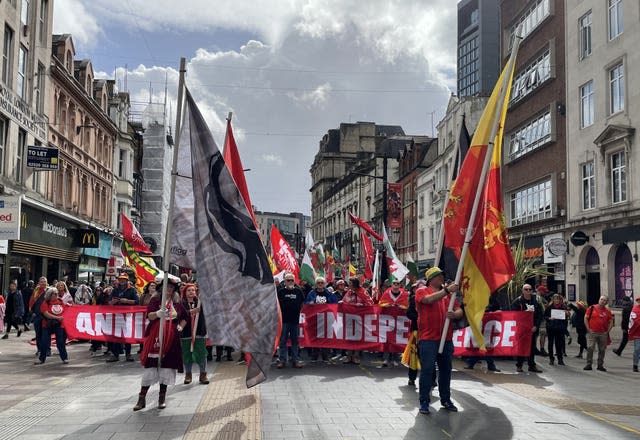 Welsh independence march