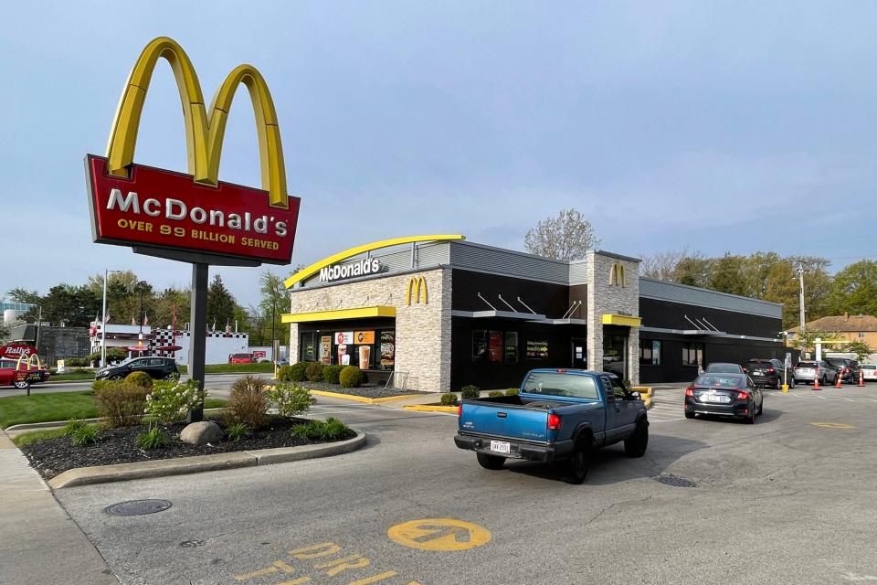 Ein McDonald's Drive-In in Cleveland