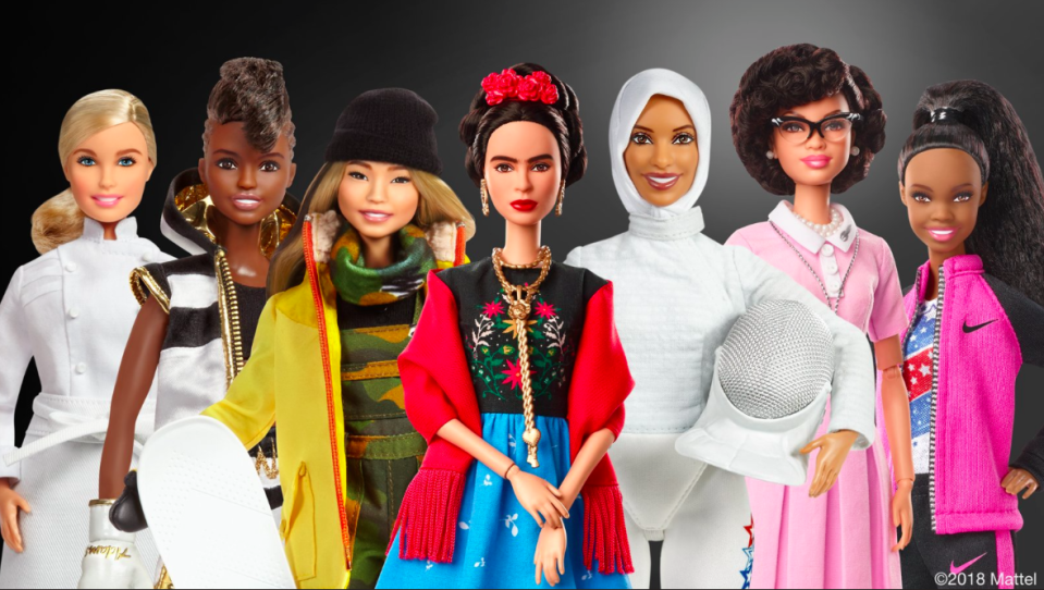 Barbie has introduced 17 historical and modern-day role models [Photo: Barbie/Mattel]