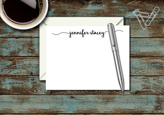 For when they want to send a 'Thank You' note, get in touch with a distant relative, or just send a note of gratitude, personalized stationery will make them feel like a real adult. Get it on <a href="https://www.etsy.com/listing/524343985/personalized-stationary-personalized?ga_order=most_relevant&amp;ga_search_type=all&amp;ga_view_type=gallery&amp;ga_search_query=thank%20you%20stationary&amp;ref=sr_gallery-1-10" target="_blank">Etsy</a>.