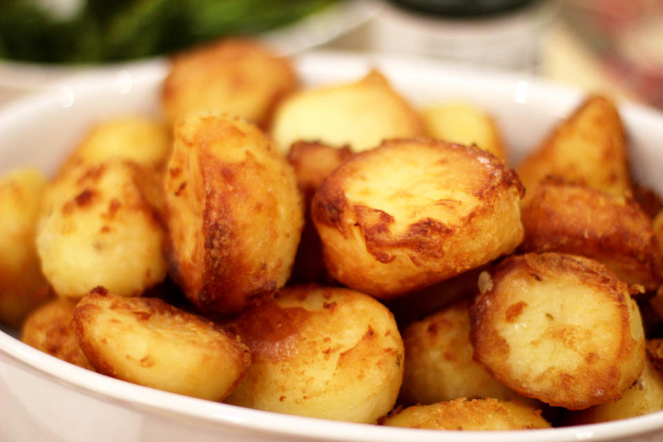 A TikTok user has shared a genius hack to create the perfect crisp on a roast potato. (Getty Images)