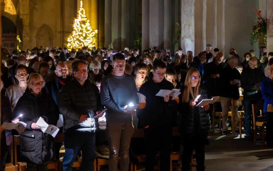 Carol service inside