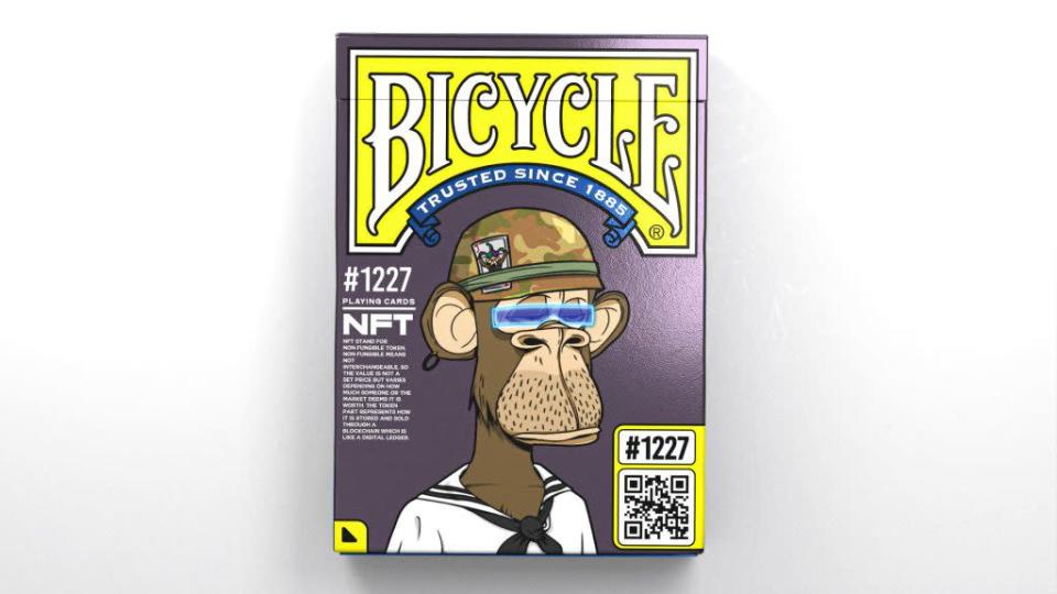 Bored Ape Yacht Club themed cycling playing cards