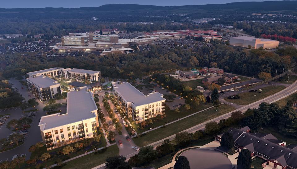 Student housing for the Meritus Osteopathic Medical School will include 341 one- and two-bedroom units, with amenities including a dog park, according to Meritus Health President and CEO Maulik Joshi.