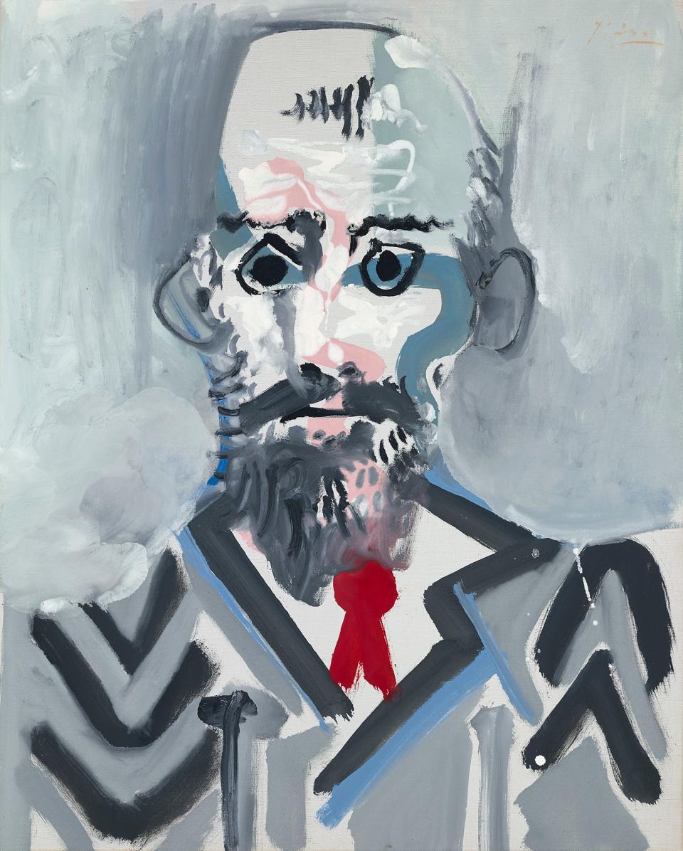 The painting "Buste d'homme barbu" by Pablo Picasso is among the offerings from exhibitor M.S. Rau at this year's Palm Beach Show, at the Palm Beach County Convention Center from Feb. 15-20.