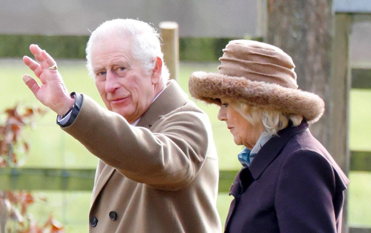 King and Queen in Sandringham.