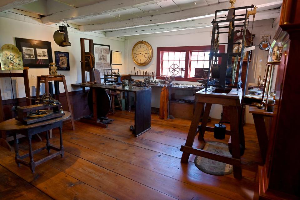 Clockmaking workshop at Willard House & Clock Museum in Grafton.