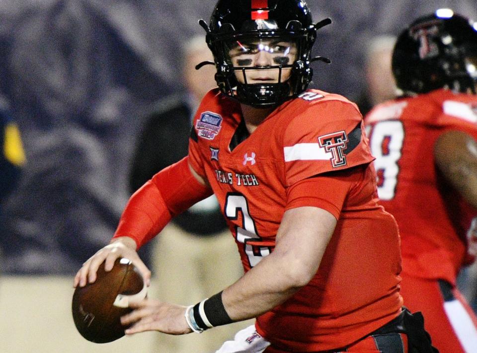 Texas Tech's Behren Morton during the 47th Radiance Technologies Independence Bowl against Texas Tech on Saturday night, December 16, 2023, at Independence Stadium in Shreveport, Louisiana.