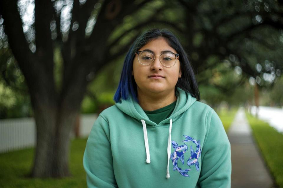 PHOTO: Jazmin Cazares's 9-year-old sister Jackie was killed in the May 24, 2022, shooting at Robb Elementary School in Uvalde, Texas. (Adam Wolffbrandt/ABC News)