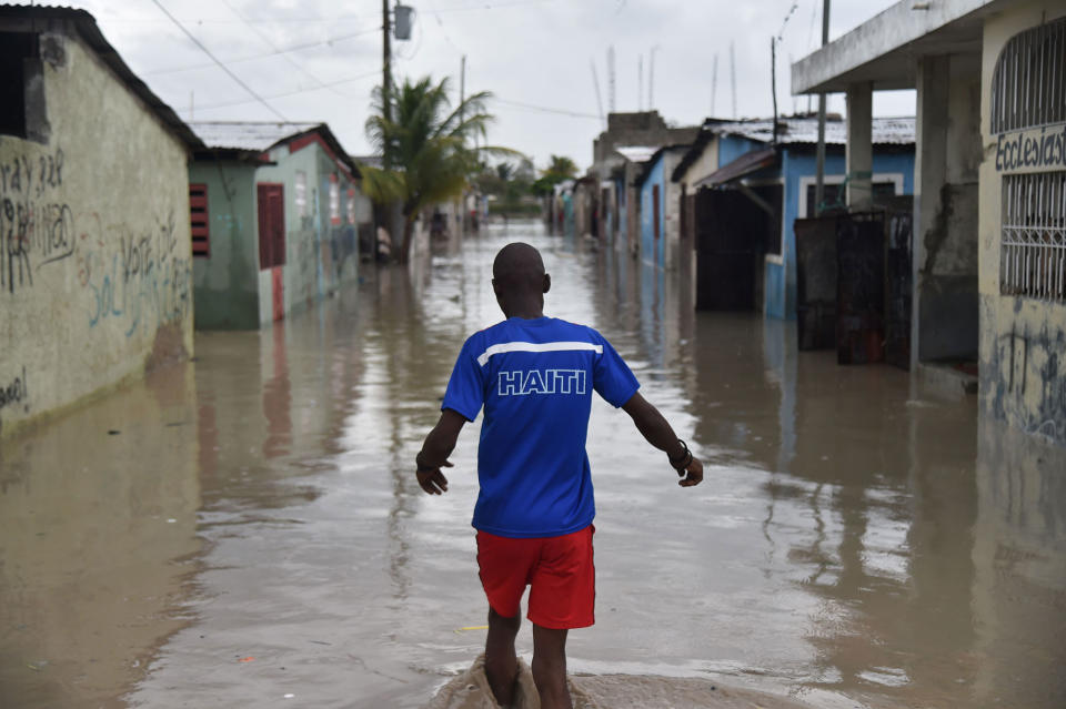 Hurricane Matthew batters Haiti and large parts of the Caribbean