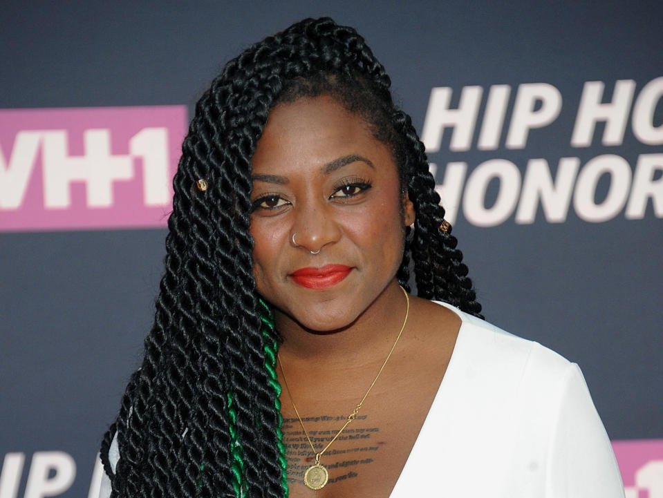 FILE - In this July 11, 2016, file photo, Alicia Garza attends the arrivals at VH1's Hip Hop Honors at David Geffen Hall at Lincoln Center in New York. Several years since its founding, BLM has evolved well beyond the initial aspirations of its early supporters. Garza was one of the three women who founded BLM. (Photo by Brad Barket/Invision/AP, File)