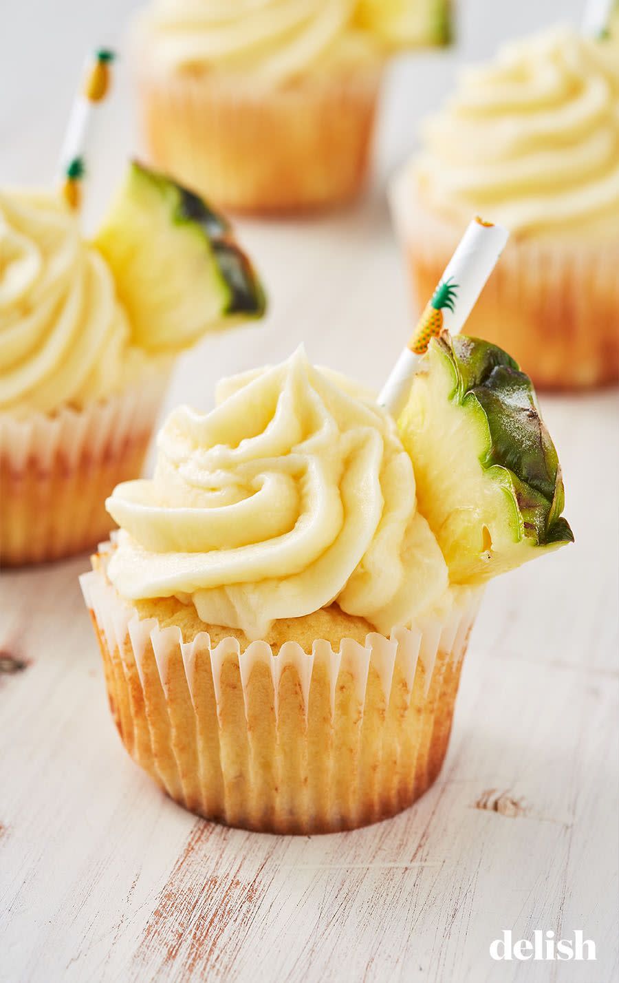 <p>We love hacking this Disney favorite.</p><p>Get the recipe from <a href="https://www.delish.com/cooking/recipe-ideas/a19853900/dole-whip-cupcakes-recipe/" rel="nofollow noopener" target="_blank" data-ylk="slk:Delish;elm:context_link;itc:0;sec:content-canvas" class="link ">Delish</a>.<br></p>