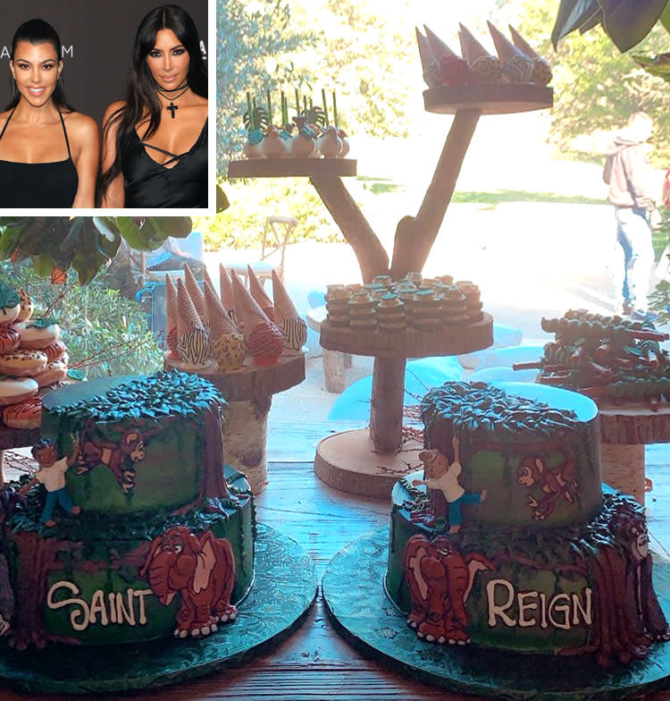 Saint West and Reign Disick's birthday party