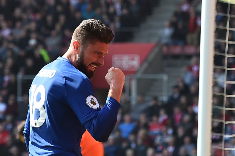 Olivier Giroud exemplifies the attitude and fight Chelsea need from their strikers