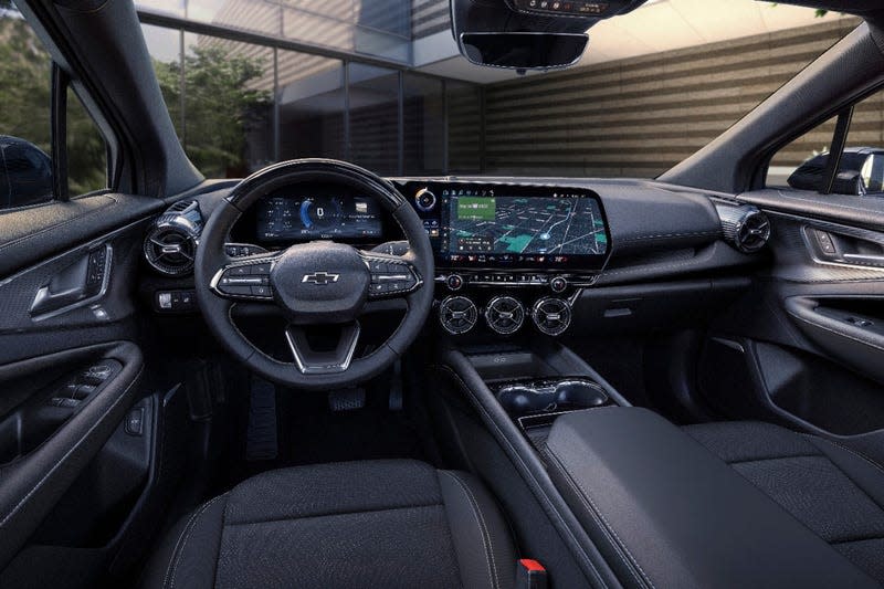 An interior shot of a Blazer EV RS