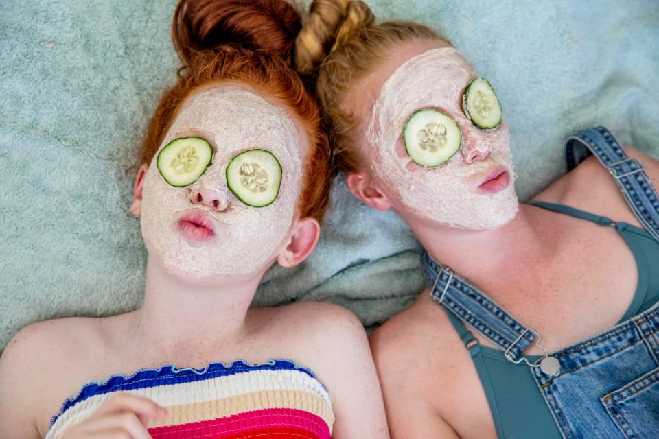 <p>Teens dig spa parties. Actually, everyone does - hello, sheet masks and pedicures. Step it up a notch and provide cucumber slices for their eyes while they lounge about. You can hand out slippers or nail polishes as party favors. Why not dedicate some time to a <a class="link " href="https://www.popsugar.com/latest/DIY" rel="nofollow noopener" target="_blank" data-ylk="slk:DIY">DIY</a> and make a sugar scrub or bath bombs they can bring home as party favors?</p>