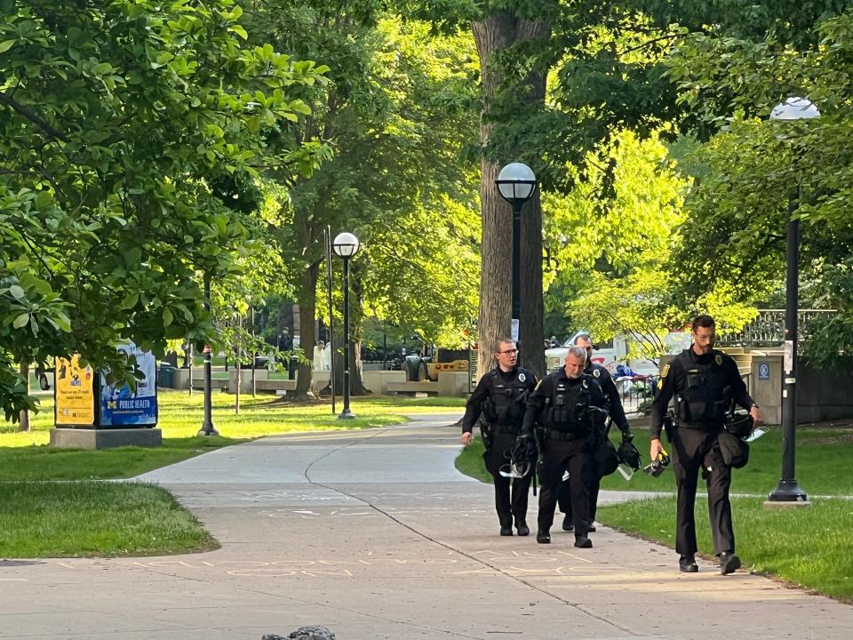 In the early morning hours on Tuesday, May 21, police cleared a tent encampment set up by University of Michigan students who were demanding the university divest from Israel.