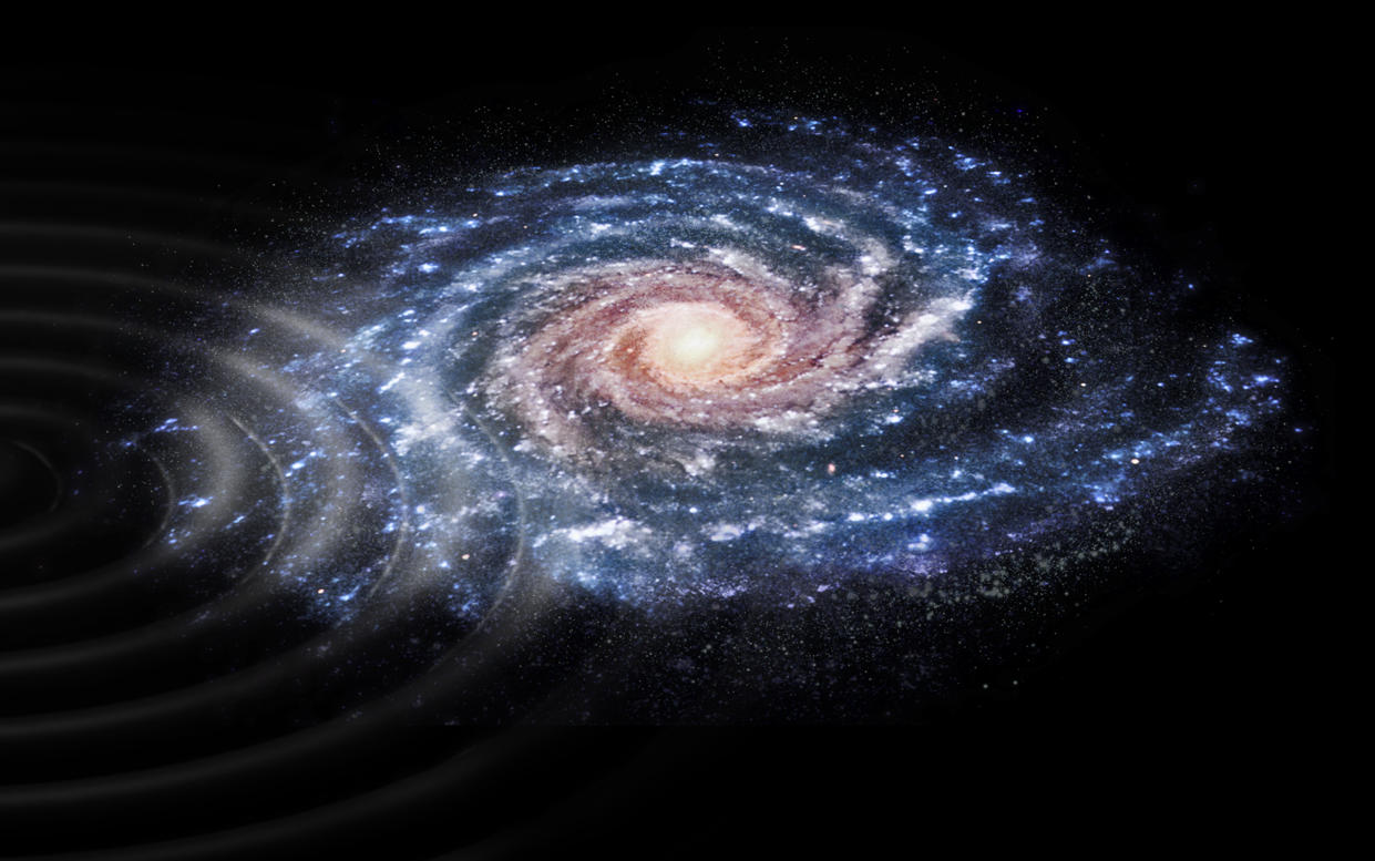 The impact may have disrupted the Milky Way (ESA)