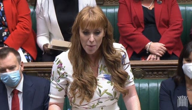 Deputy Labour leader Angela Rayner