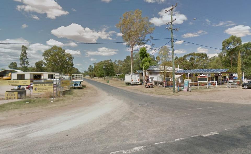 A one-year-old boy has been killed after being hit by a car in Chinchilla, Queensland. Pictured is a Google Maps image of the intersection of Edward and Chinchilla Streets.