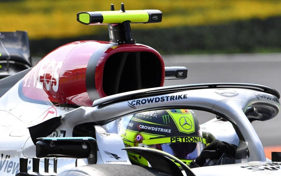 Formula One F1 - Italian Grand Prix - Autodromo Nazionale Monza, Monza, Italy - September 9, 2022 Mercedes' Lewis Hamilton during practice - REUTERS