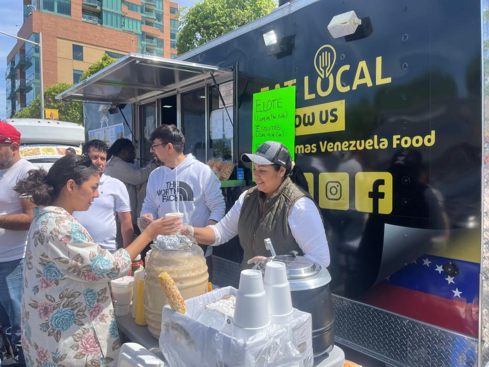 Las Chamas, a local Venezuelan eatery, was on site at Thunder Over Louisville at Waterfront Park Saturday. April 20, 2024