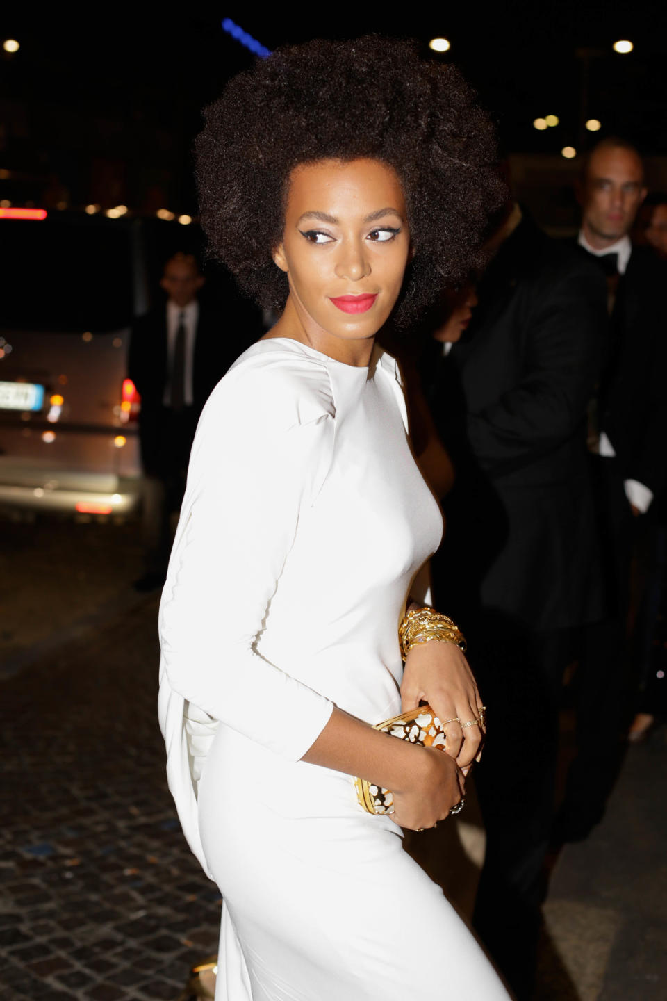 Solange Knowles at the amfAR gala during Milan Fashion Week. Milan (Italy), 22 September 2012