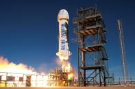 Blue Origin has developed a system similar to a traditional rocket: the New Shepard