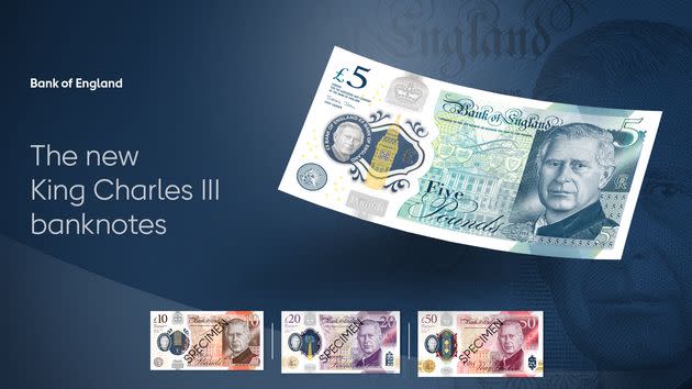 The new King Charles banknotes