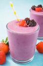 <p>We chose strawberries, blackberries, raspberries, and bananas to be our base, but any combo of fruit is great. Make a tropical smoothie of pineapple, mango, and banana or add blueberry and peach to switch it up a bit. </p><p>Get the <a href="https://www.delish.com/uk/cooking/recipes/a29948433/how-to-make-a-smoothie/" rel="nofollow noopener" target="_blank" data-ylk="slk:Triple Berry Smoothie;elm:context_link;itc:0;sec:content-canvas" class="link ">Triple Berry Smoothie</a> recipe.</p>