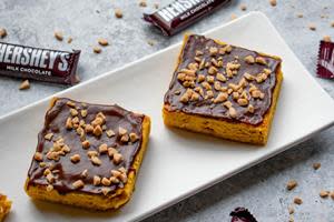 HERSHEY'S Pumpkin Bars with Milk Chocolate Glaze