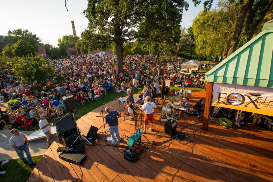 Knights on the Fox is back for its 19th season at St. Norbert College in De Pere. The free concert series runs for five consecutive Tuesdays beginning July 12.