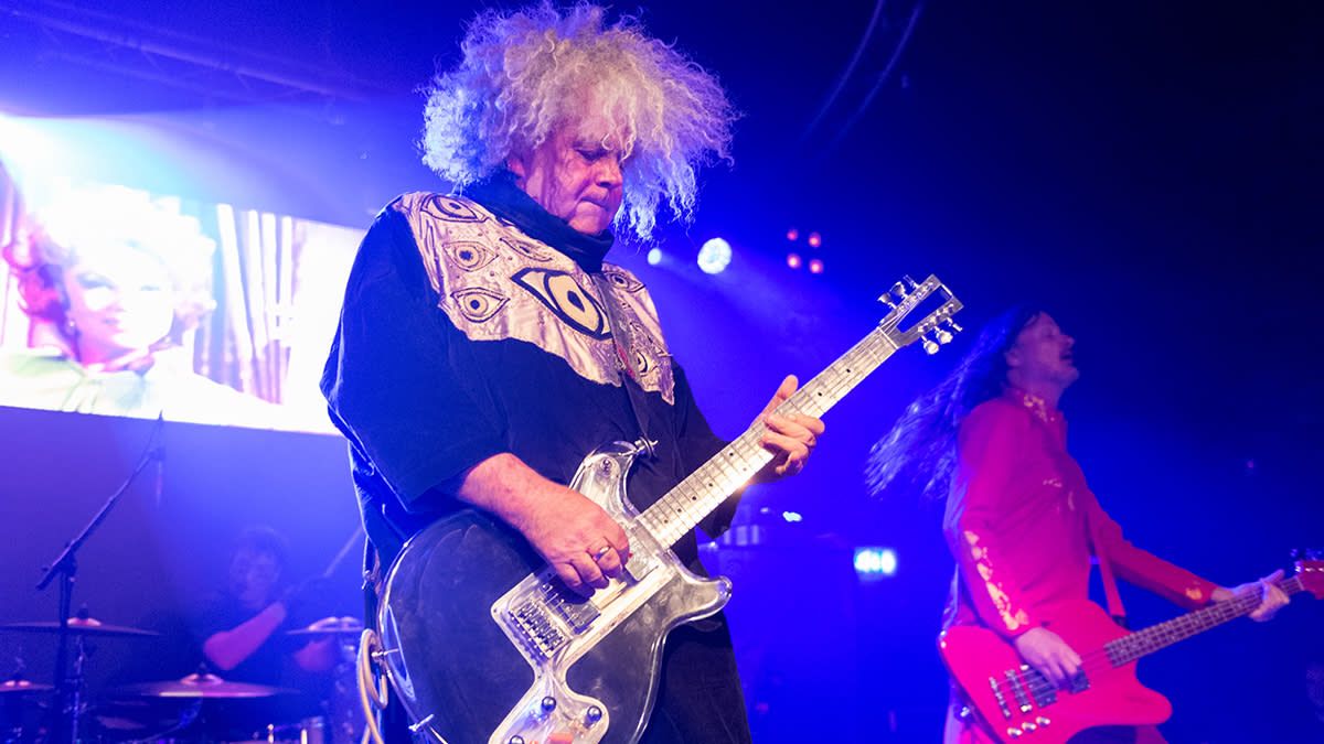  Buzz Osborne of of The Melvins performs on stage at The Garage on June 01, 2023 in Glasgow, Scotland. 