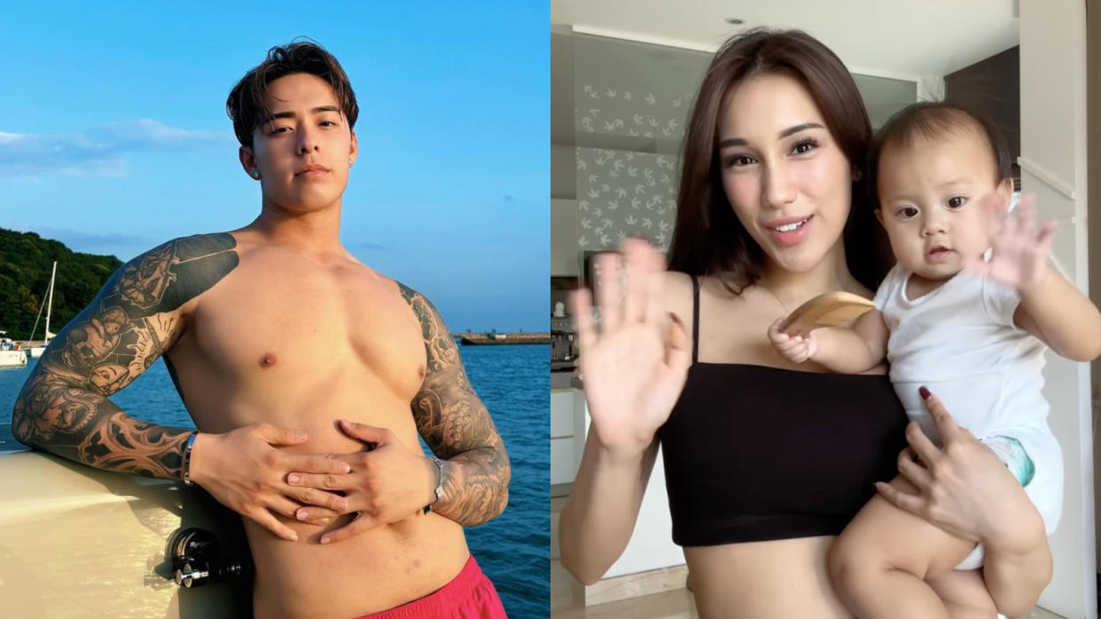 Cheryl Chin shared a statement with Yahoo Southeast Asia on recent claims by her ex-husband, OnlyFans content creator Titus Low. (Photos: Instagram/titusslow, Screengrab from Instagram/cherb8ar)