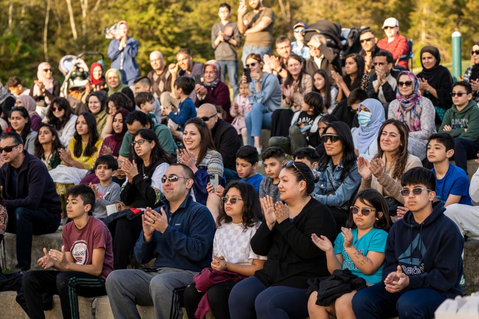 The Muslim community in Montville welcomes all to celebrate the end of Ramadan and the beginning of Eid Al Fitr at the amphitheater in Montville, NJ on Thursday, April 20, 20223. 