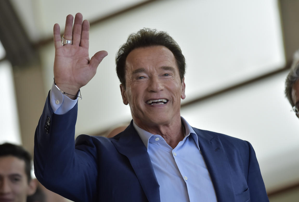 Arnold Schwarzenegger schickt Grüße von Kalifornien nach Österreich. (Bild: dpa)