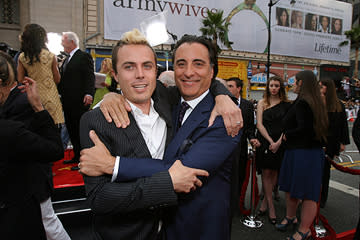 Casey Affleck and Andy Garcia at the Los Angeles premiere of Warner Bros. Pictures' Ocean's Thirteen