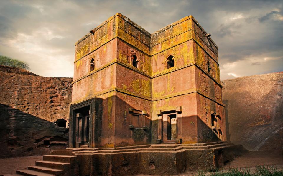 12th-century king Lalibela dug a warren of subterranean churches out of the solid bedrock - E+