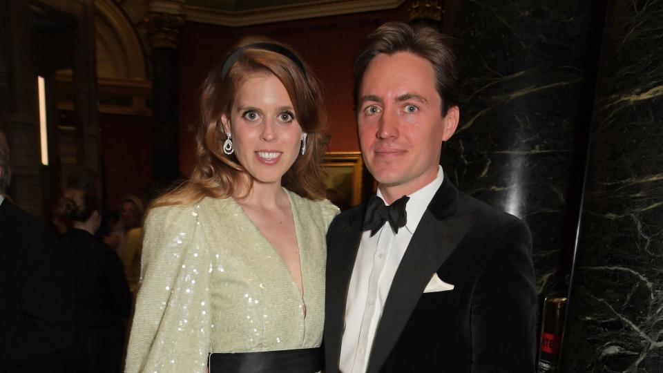 Princess Beatrice and Edoardo at a summer party