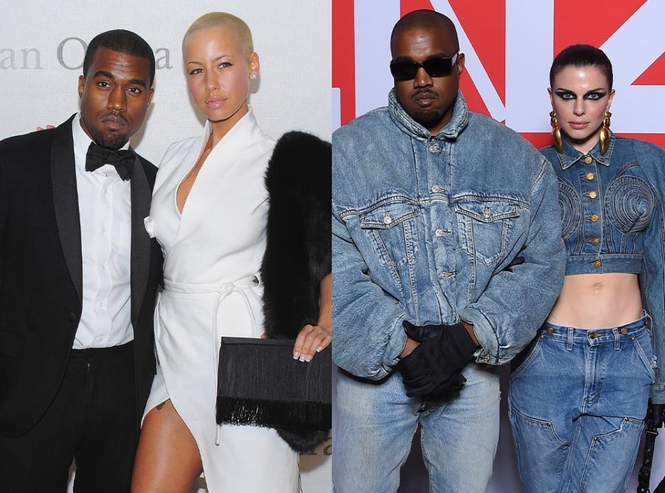 Julia Fox and Amber Rose, Kanye West