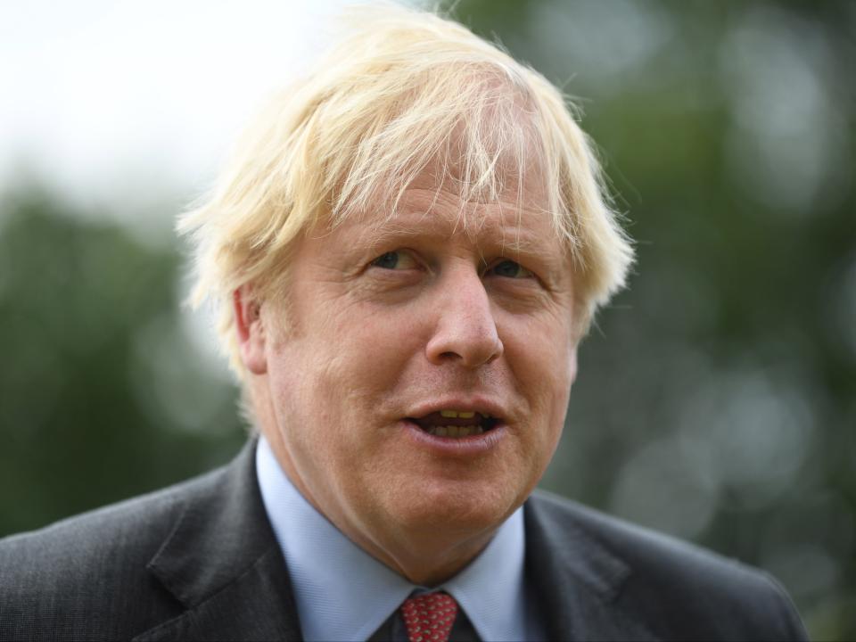 Johnson today visited the new Ranger Regiment, at the Aldershot Garrison, to mark Armed Forces Week (Getty)