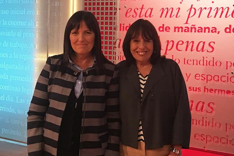 La escritora Claudia Piñeiro en una de sus tantas visitas al programa conducido por Cristina Mucci