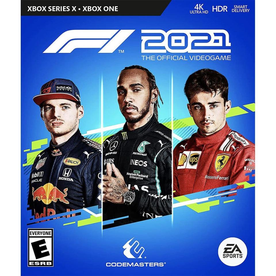 <p><strong>Electronic Arts</strong></p><p>amazon.com</p><p><strong>$27.99</strong></p><p><a href="https://www.amazon.com/dp/B092NG685M?tag=syn-yahoo-20&ascsubtag=%5Bartid%7C10064.g.38413648%5Bsrc%7Cyahoo-us" rel="nofollow noopener" target="_blank" data-ylk="slk:Shop Now;elm:context_link;itc:0;sec:content-canvas" class="link ">Shop Now</a></p><p>Codemasters earned a ton of praise for <em>F1 2021</em>, and it's well deserved. This is one of the best <em>F1</em> games in recent memory. Featuring a fantastic story progression mode called Braking Point, the game has you work through the Formula 1 ranks until you're driving with the big boys. Get it on Xbox, PlayStation, and PC.</p>