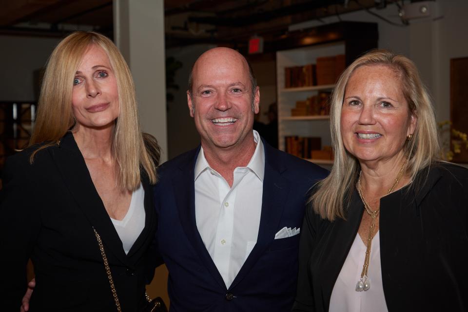 Fred Hutton, VP Sales, Heritage Home Luxury Group (Center) with designers Sue Burgess and Pamela Ryder