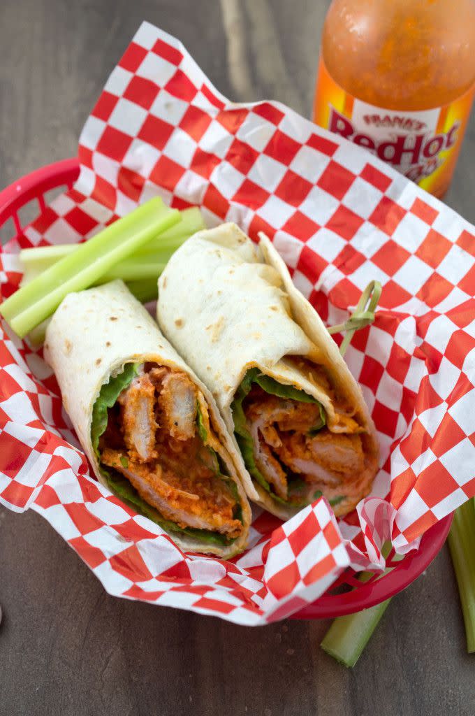 Baked Buffalo Chicken Wraps