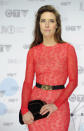 Feist is hands down the best-dressed of the night. The "Artist of the Year" winner is stunning in a fitted red lace dress with a black and gold belt and matching clutch. THE CANADIAN PRESS/Sean Kilpatrick