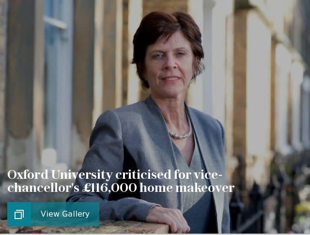 Oxford University criticised for vice-chancellors £116,000 home makeover